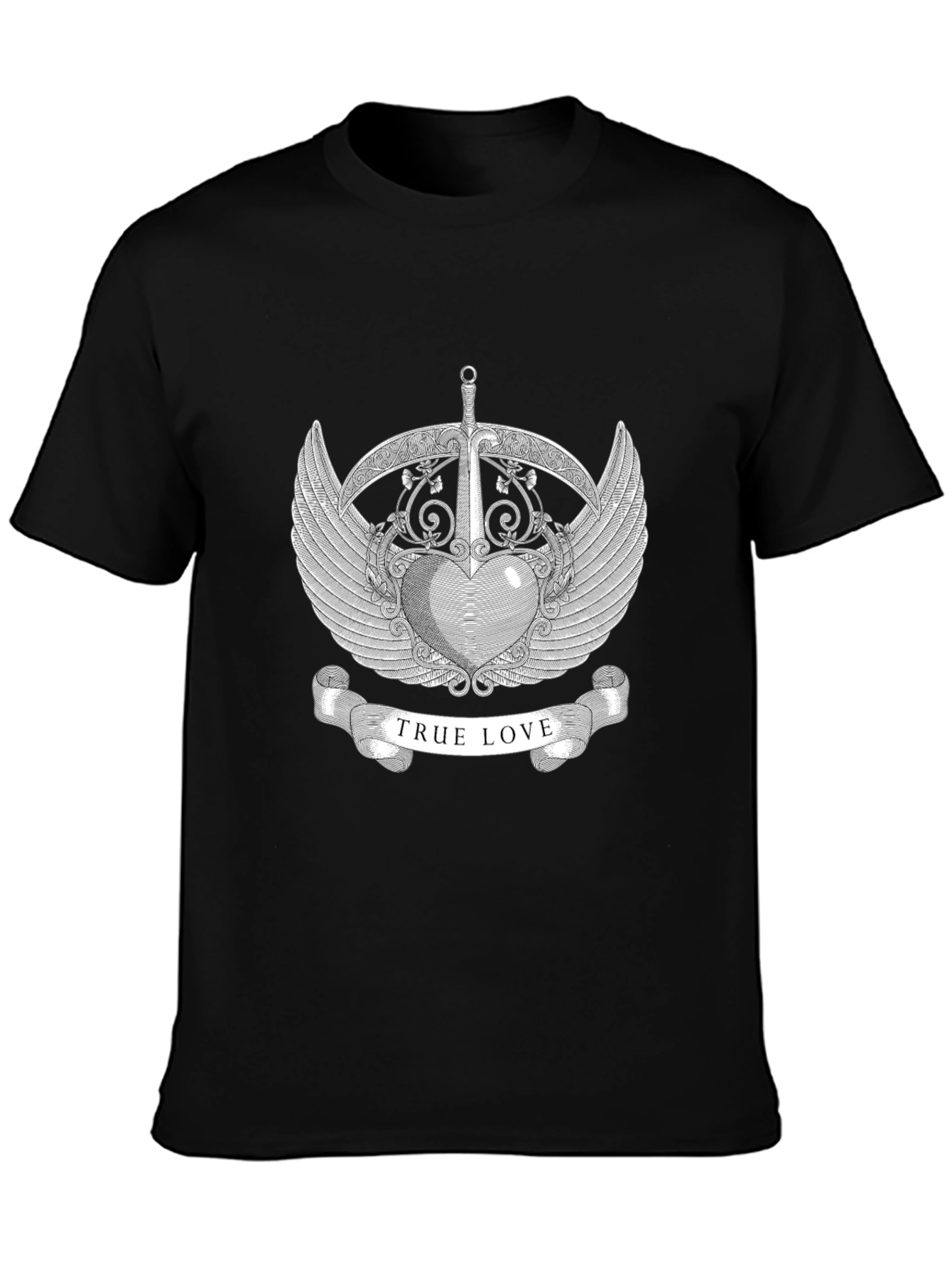 True Love Graphic Tee - Black