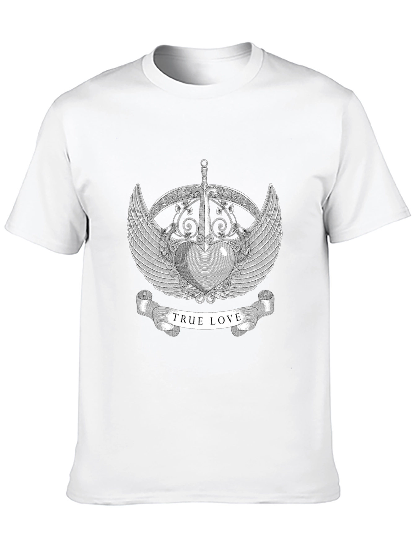 True Love Graphic Tee - Black