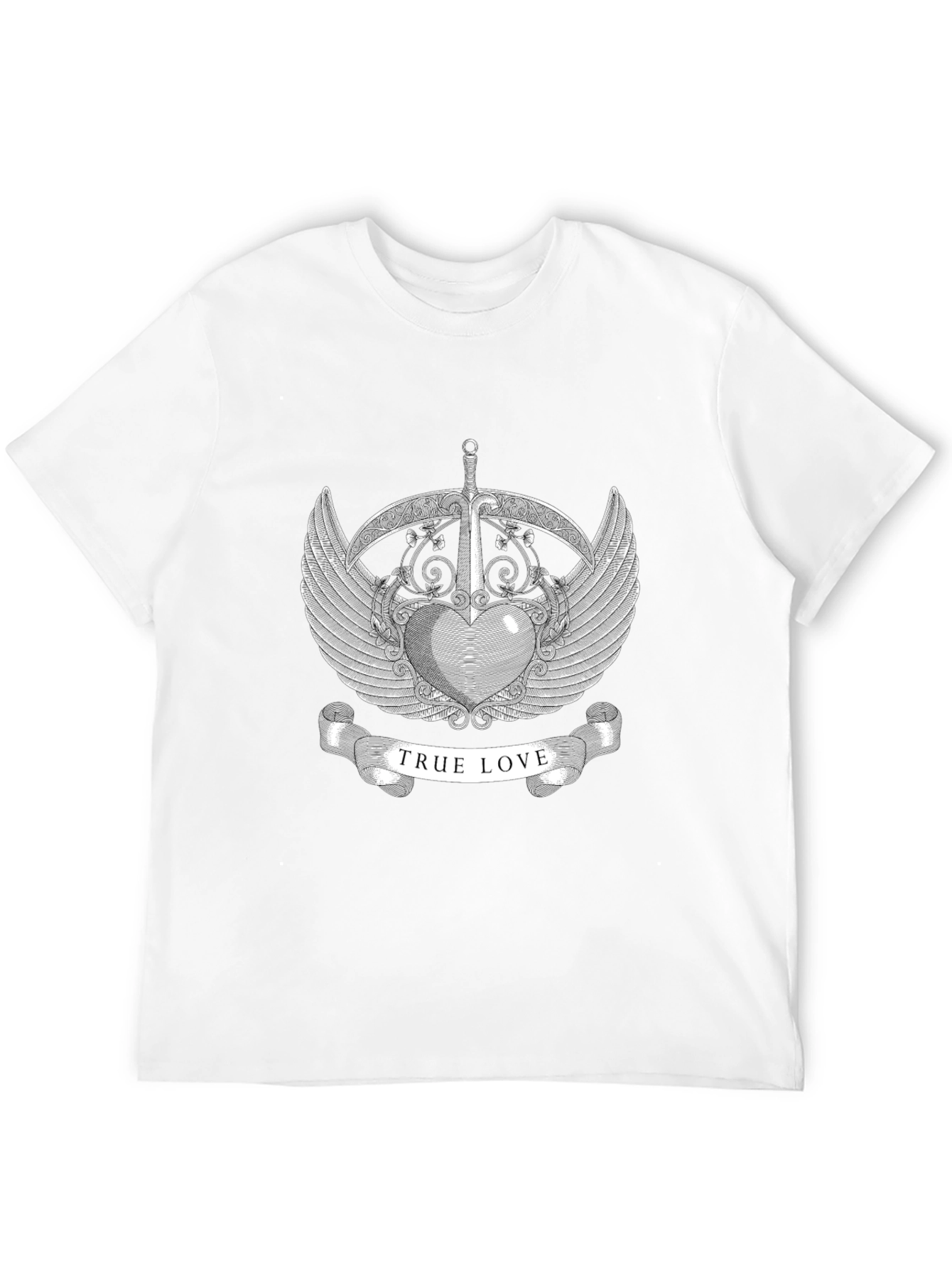 True Love Graphic Tee - Black