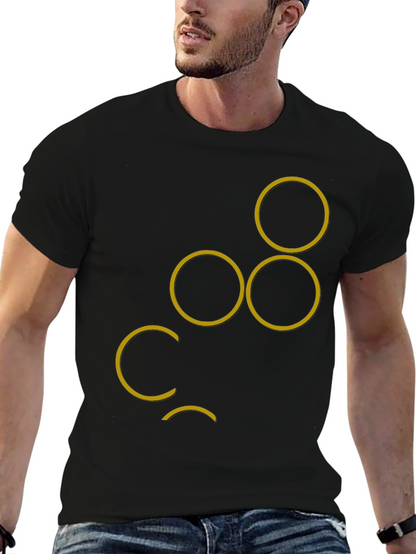 Abstract Circle Design T-Shirt