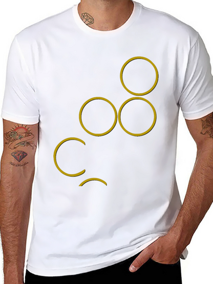 Abstract Circle Design T-Shirt