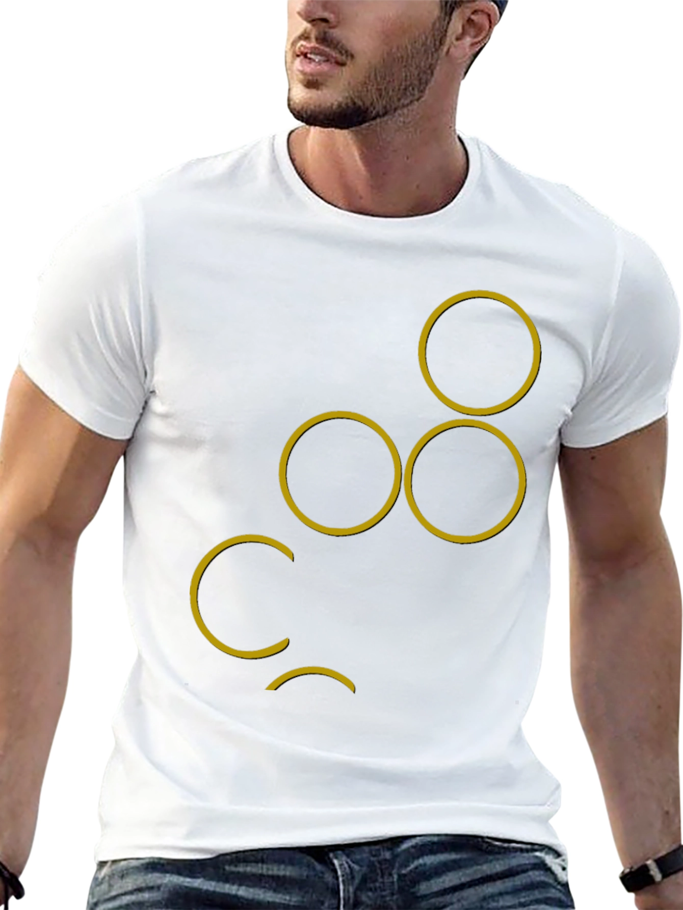 Abstract Circle Design T-Shirt