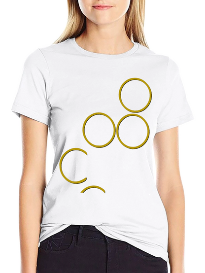 Abstract Circle Design T-Shirt