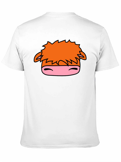Cartoon Horse Graphic Black T-Shirt