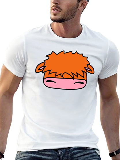 Cartoon Horse Graphic Black T-Shirt