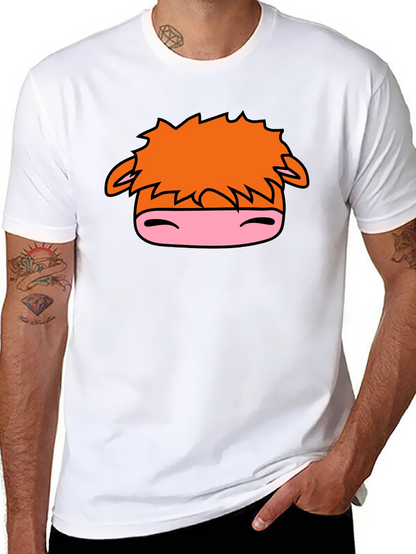Cartoon Horse Graphic Black T-Shirt