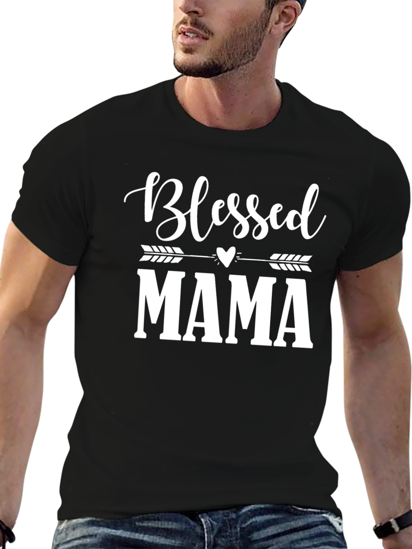 Blessed Mama Graphic Tee - Stylish Mom Shirt