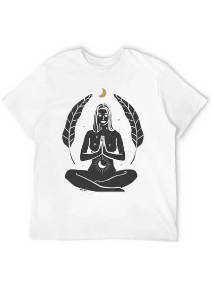 Zen Yoga Goddess Graphic T-Shirt - Black