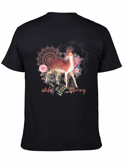 Wild Spring Deer Graphic Tee