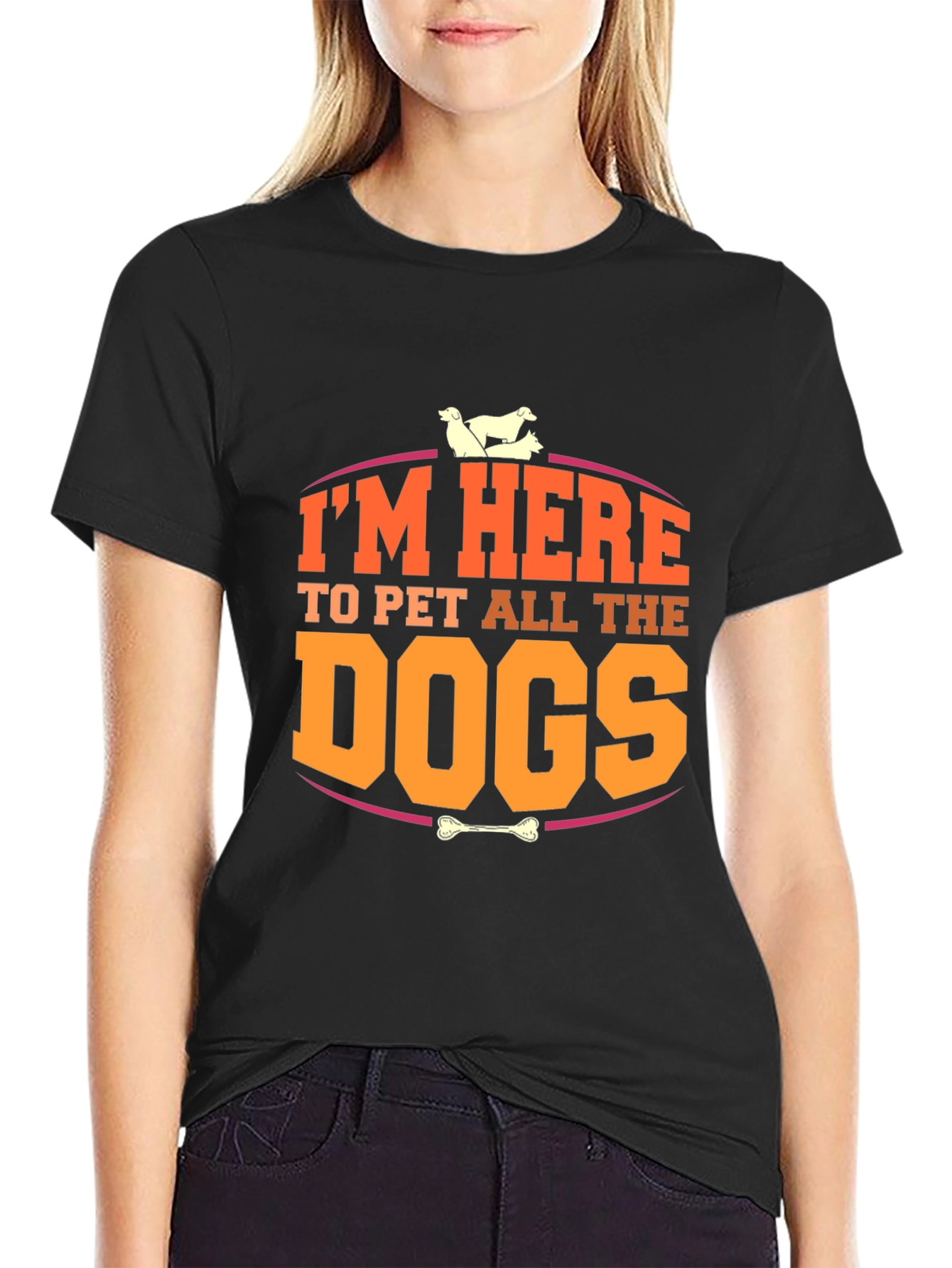 Im Here to Pet All the Dogs T-Shirt