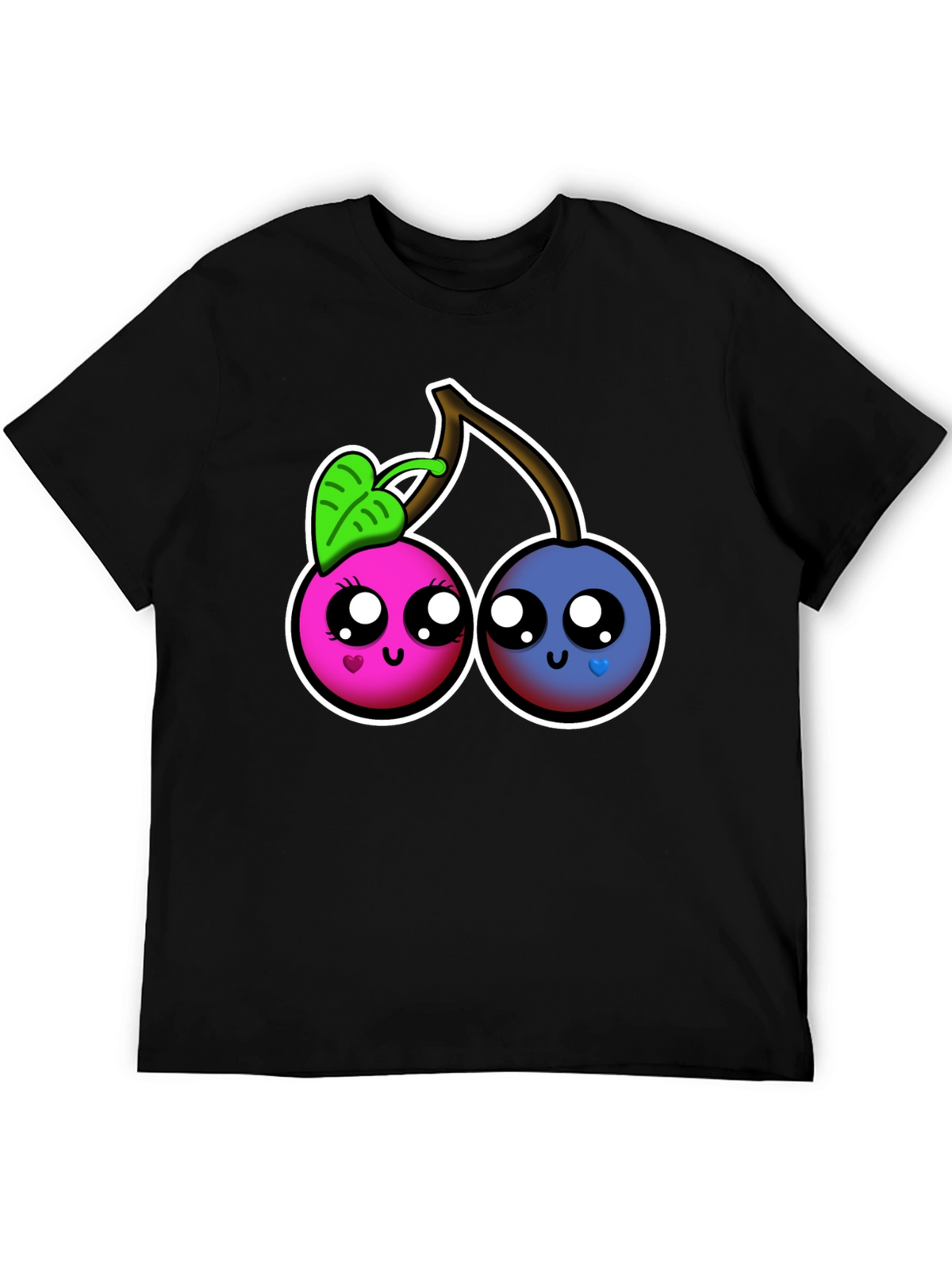 Kawaii Cherry Graphic Tee - Cute Fruit Shirt
