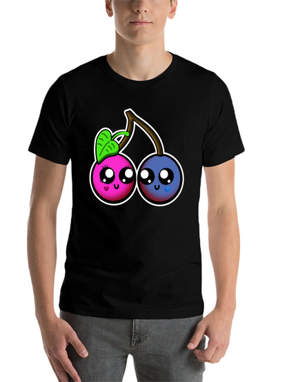 Kawaii Cherry Graphic Tee - Cute Fruit Shirt