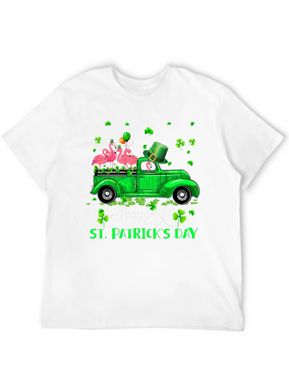 St. Patricks Day Flamingo Truck T-Shirt