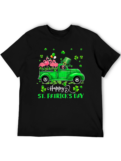 St. Patricks Day Flamingo Truck T-Shirt