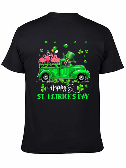 St. Patricks Day Flamingo Truck T-Shirt