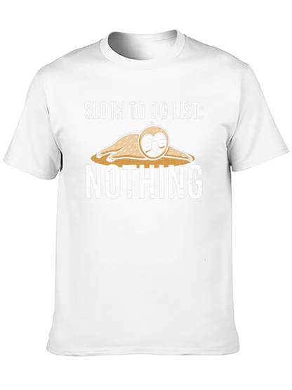 Sloth To Do List: Nothing T-Shirt