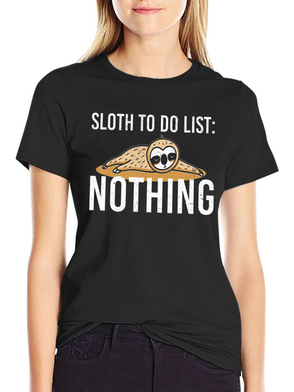 Sloth To Do List: Nothing T-Shirt