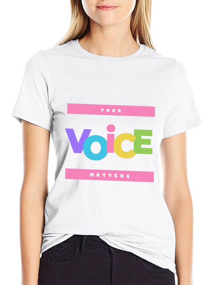 Voice Matters Graphic Tee - Bold Statement Shirt