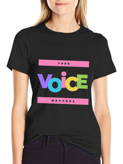Voice Matters Graphic Tee - Bold Statement Shirt