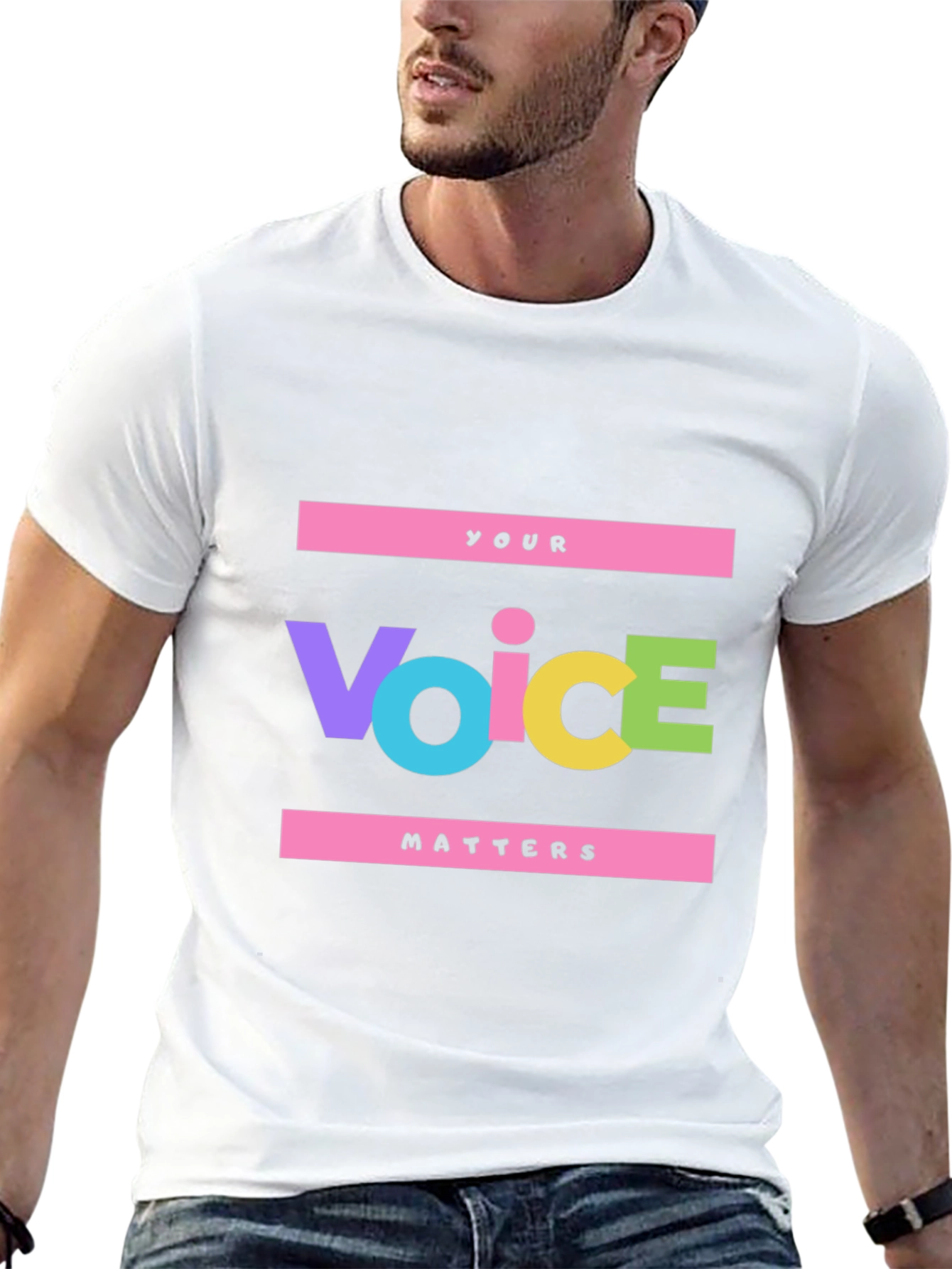 Voice Matters Graphic Tee - Bold Statement Shirt