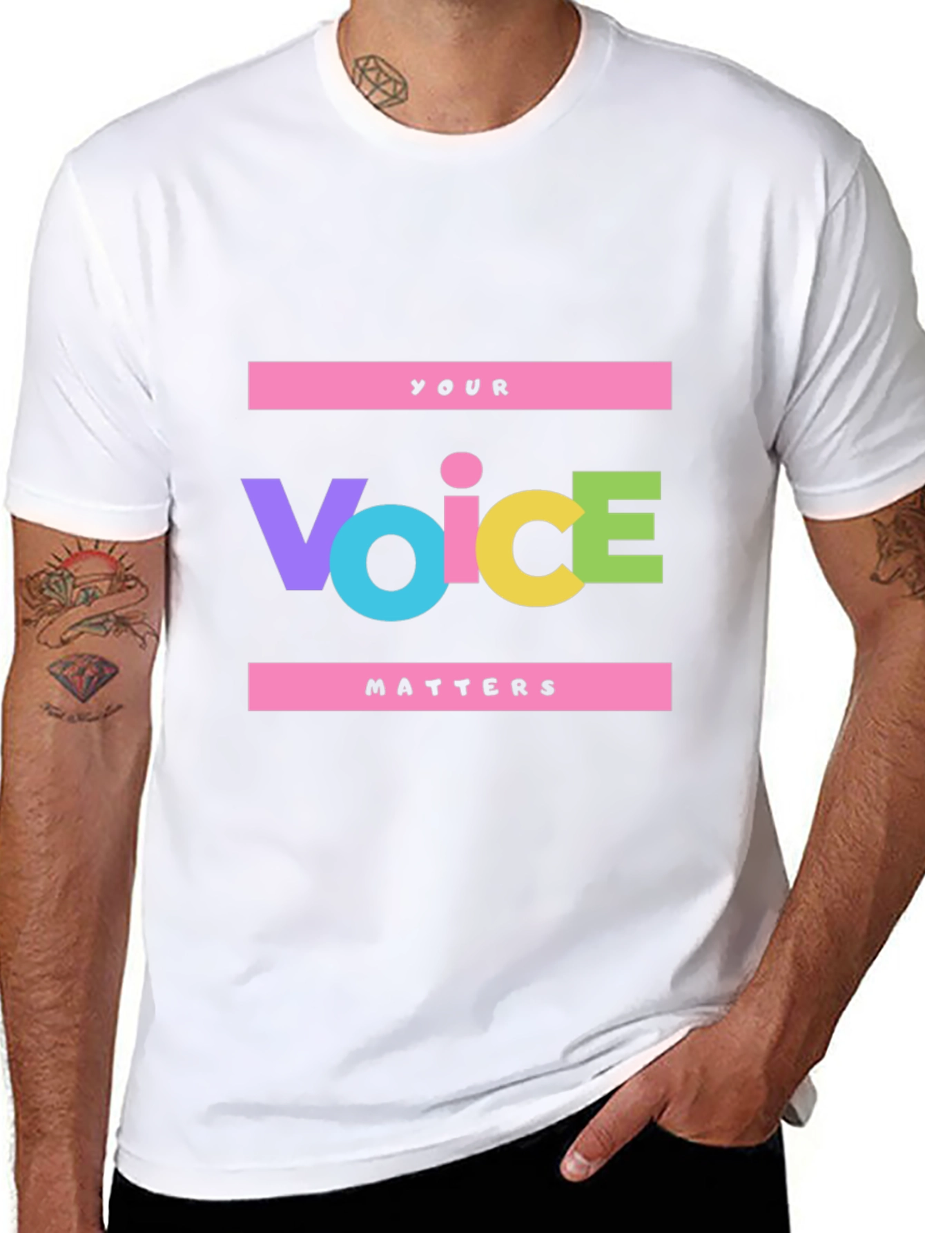 Voice Matters Graphic Tee - Bold Statement Shirt