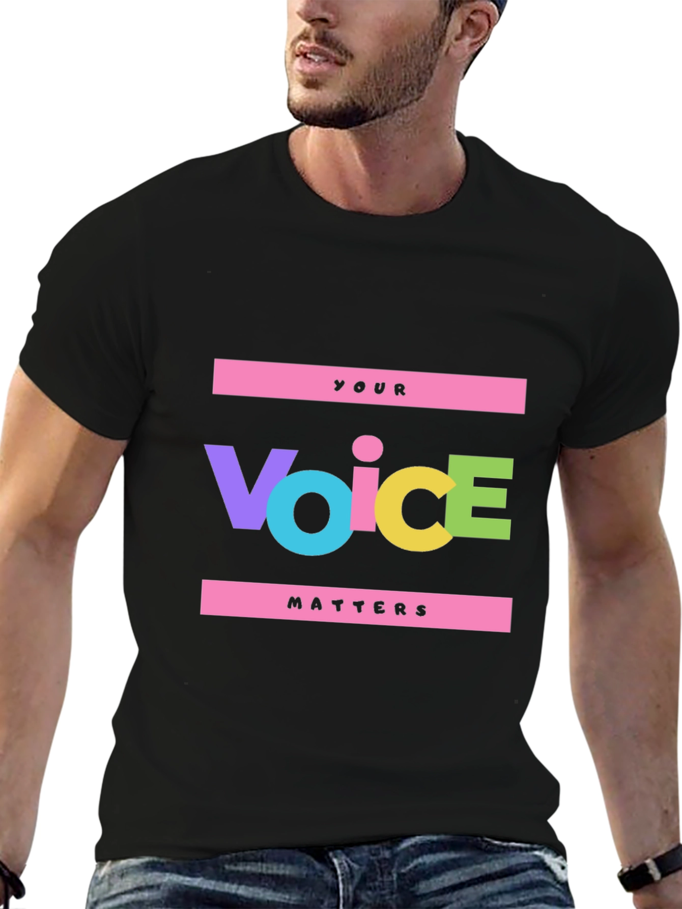 Voice Matters Graphic Tee - Bold Statement Shirt