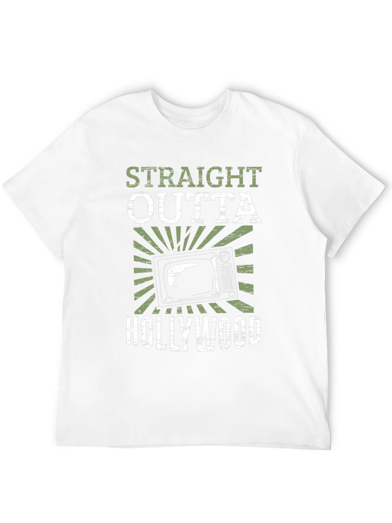 Straight Outta Hollywood Black Graphic Tee
