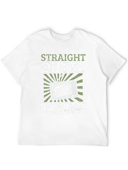 Straight Outta Hollywood Black Graphic Tee