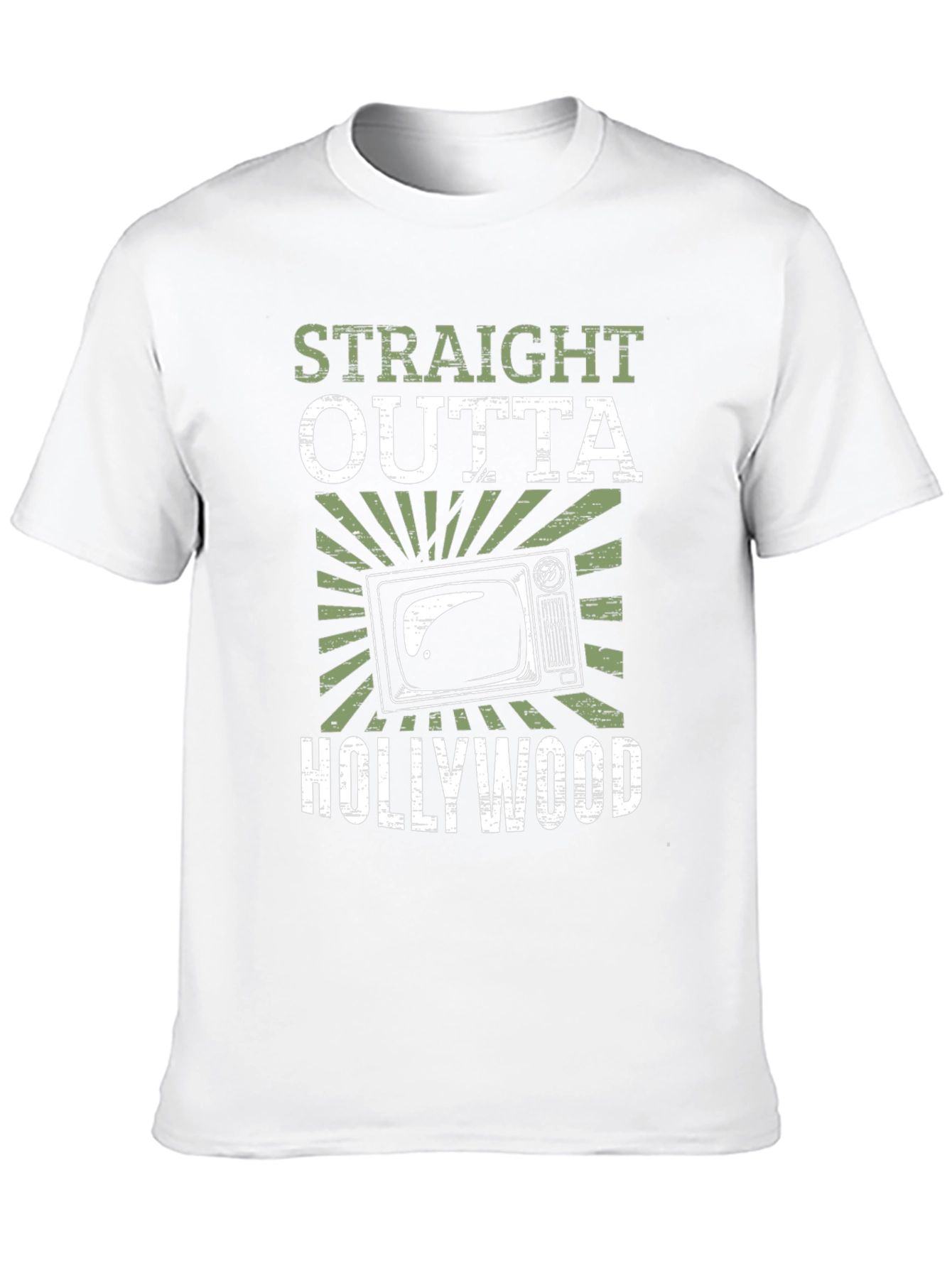 Straight Outta Hollywood Black Graphic Tee