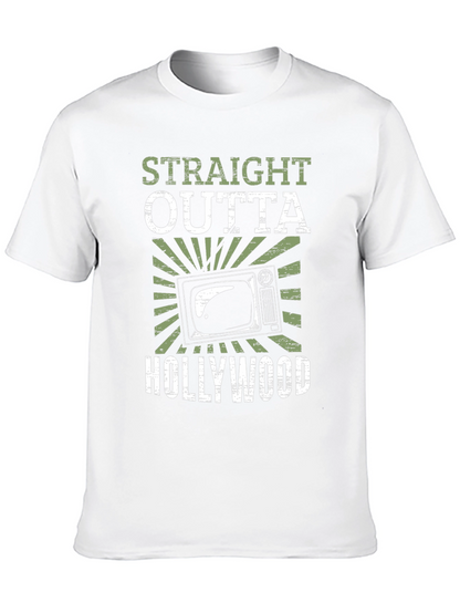 Straight Outta Hollywood Black Graphic Tee