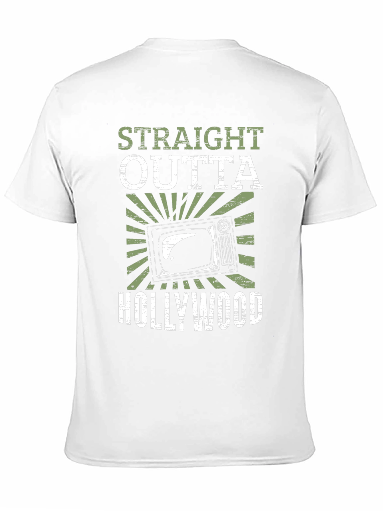 Straight Outta Hollywood Black Graphic Tee