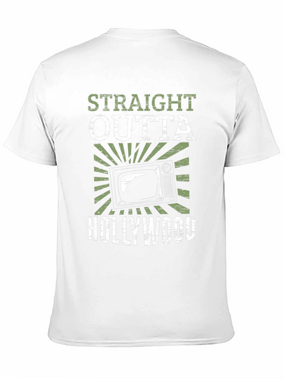 Straight Outta Hollywood Black Graphic Tee