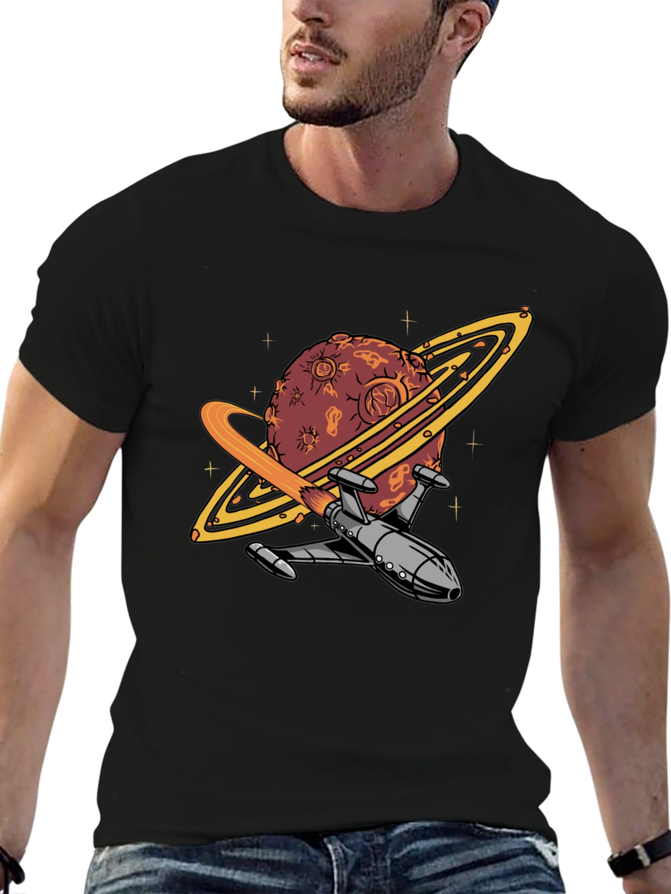 Planet Rocket T-Shirt - Space Adventure Tee