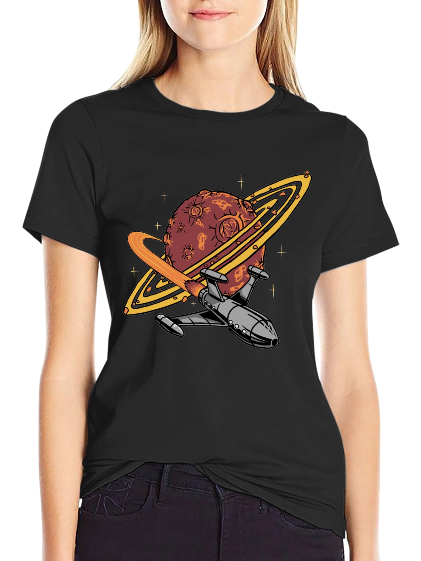 Planet Rocket T-Shirt - Space Adventure Tee