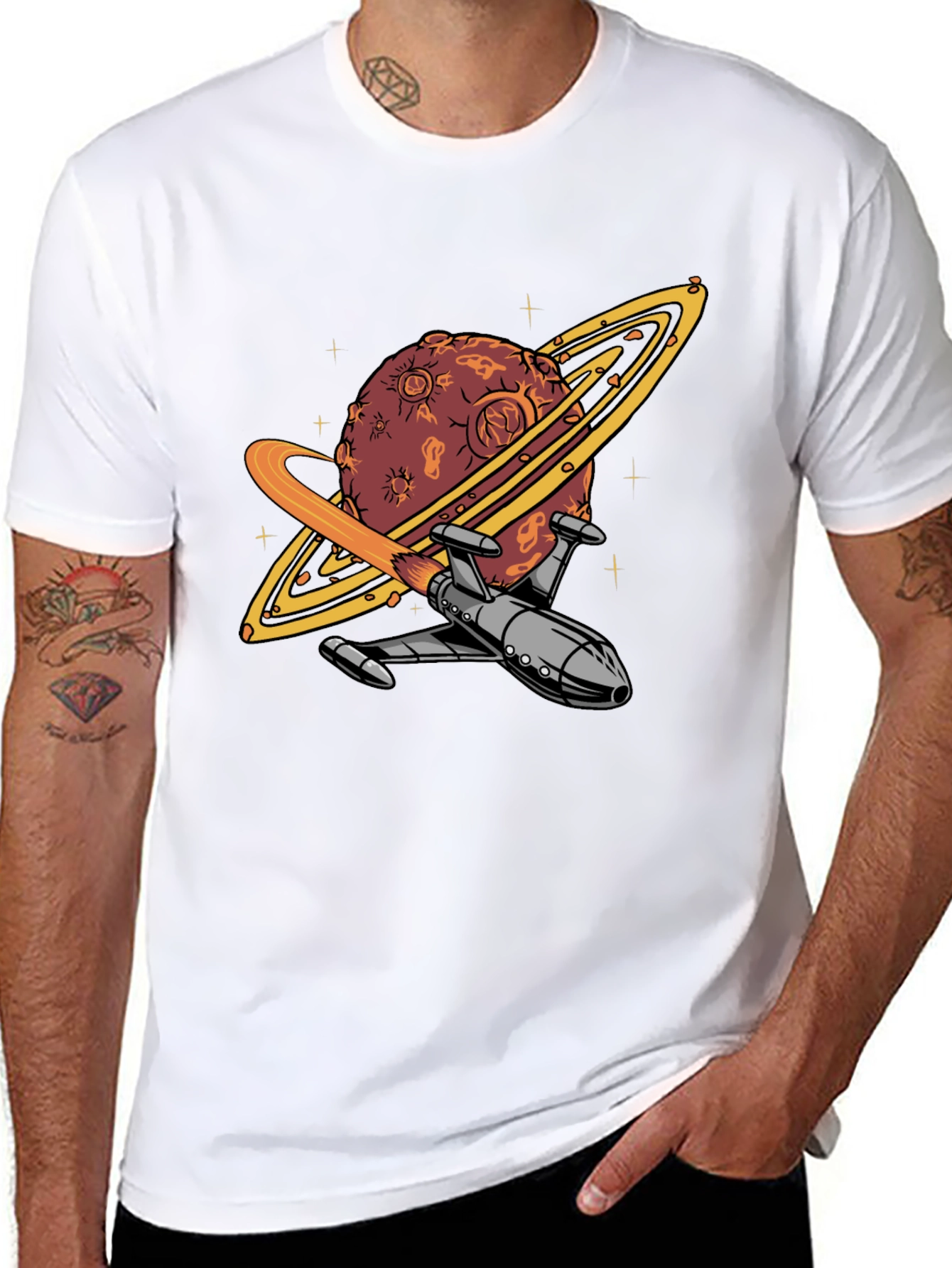 Planet Rocket T-Shirt - Space Adventure Tee