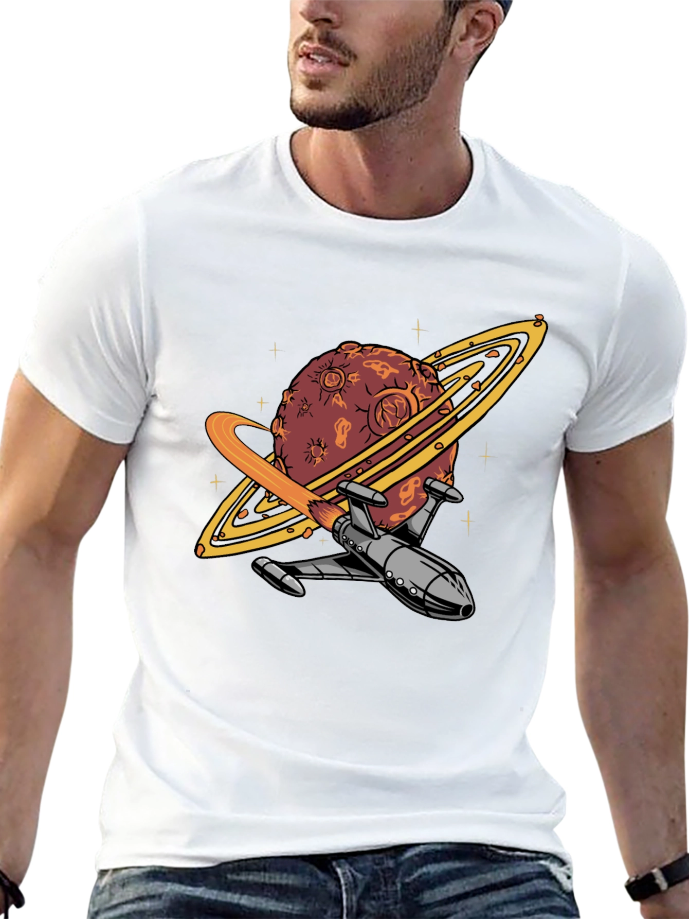 Planet Rocket T-Shirt - Space Adventure Tee