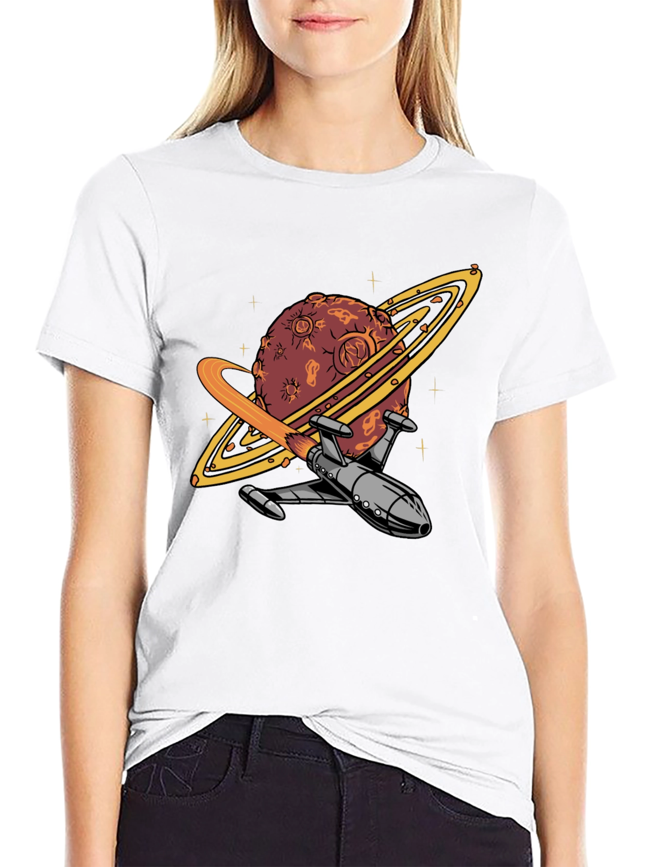 Planet Rocket T-Shirt - Space Adventure Tee