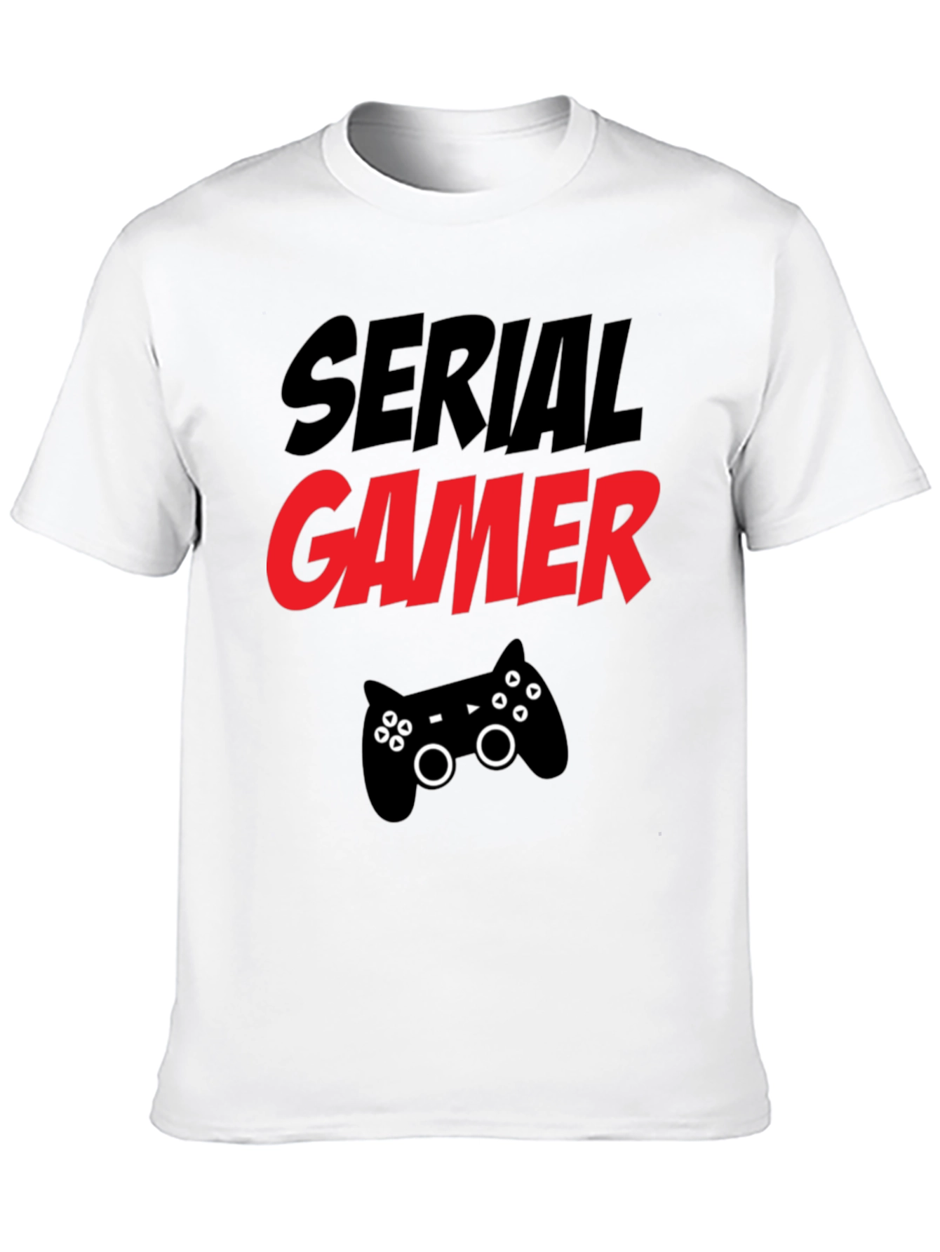 Serial Gamer T-Shirt - Black Gaming Tee