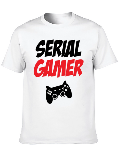 Serial Gamer T-Shirt - Black Gaming Tee