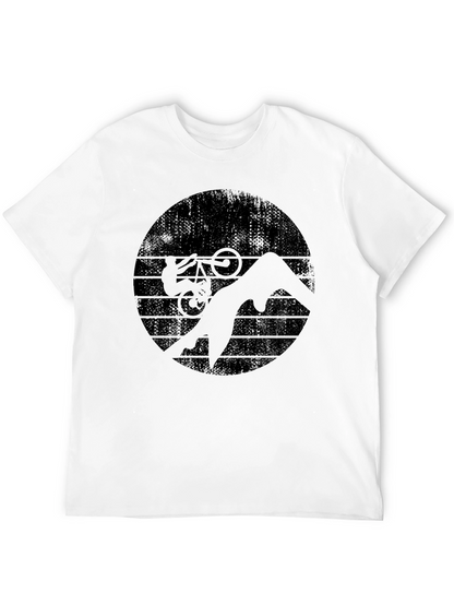 Mountain Bike Silhouette Graphic T-Shirt