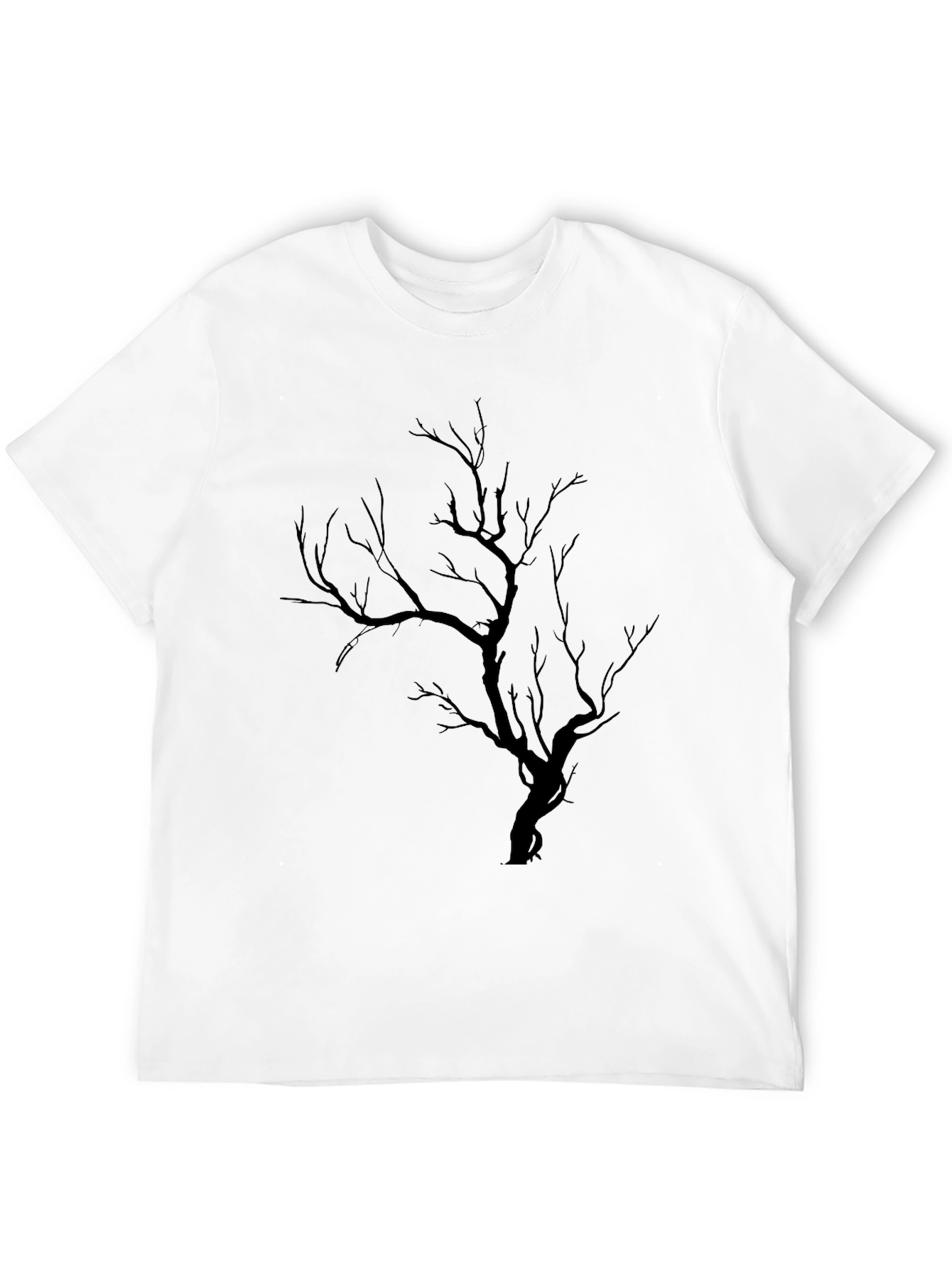 Black Tree Graphic Tee - Mens Casual Shirt