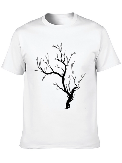 Black Tree Graphic Tee - Mens Casual Shirt