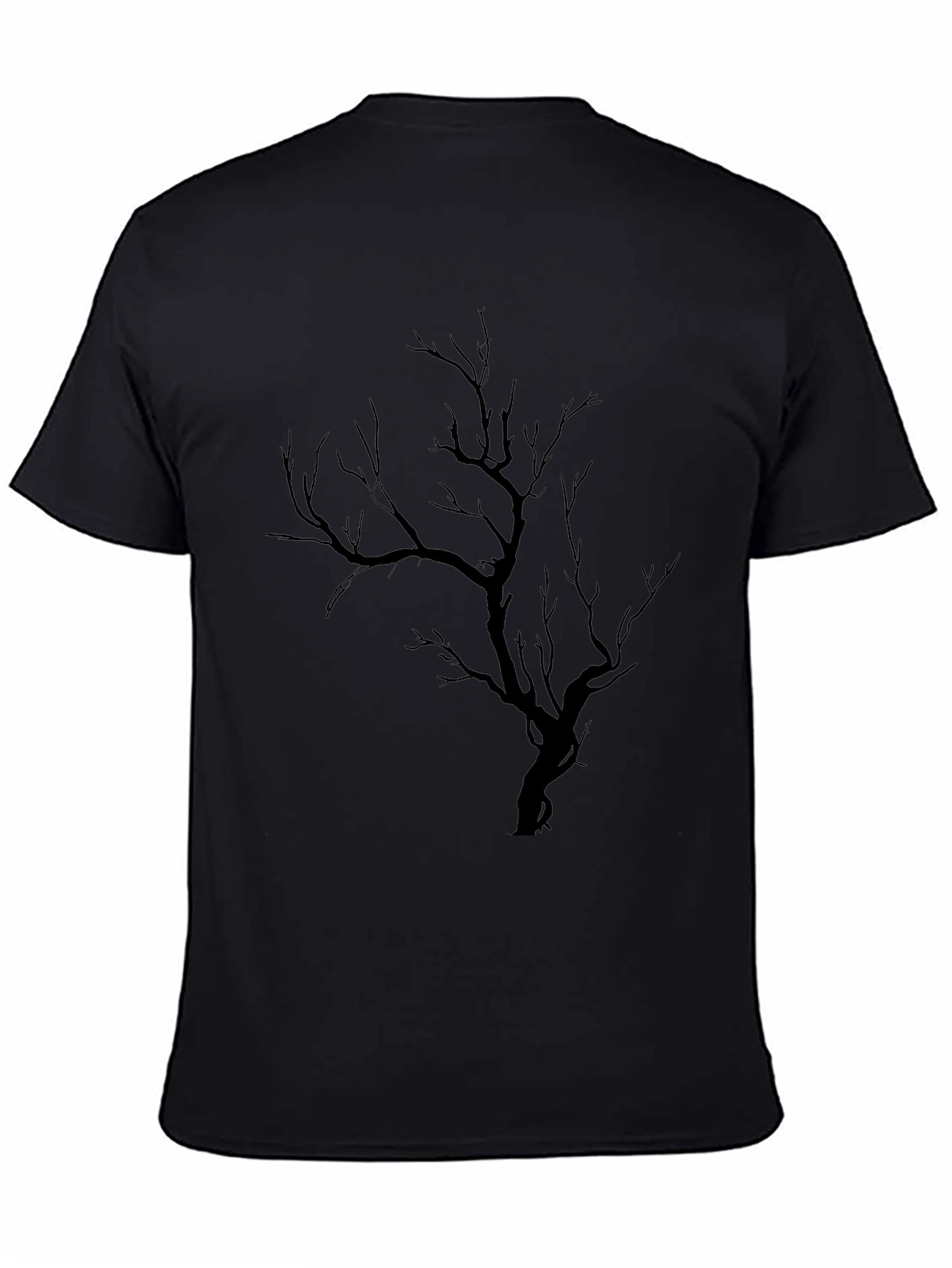 Black Tree Graphic Tee - Mens Casual Shirt