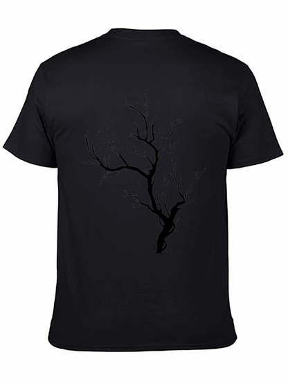 Black Tree Graphic Tee - Mens Casual Shirt
