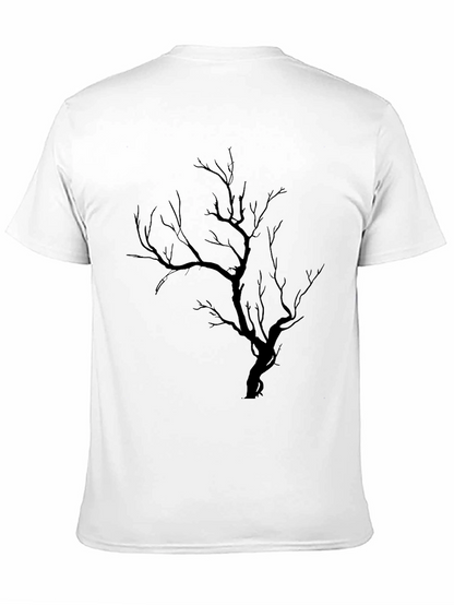 Black Tree Graphic Tee - Mens Casual Shirt