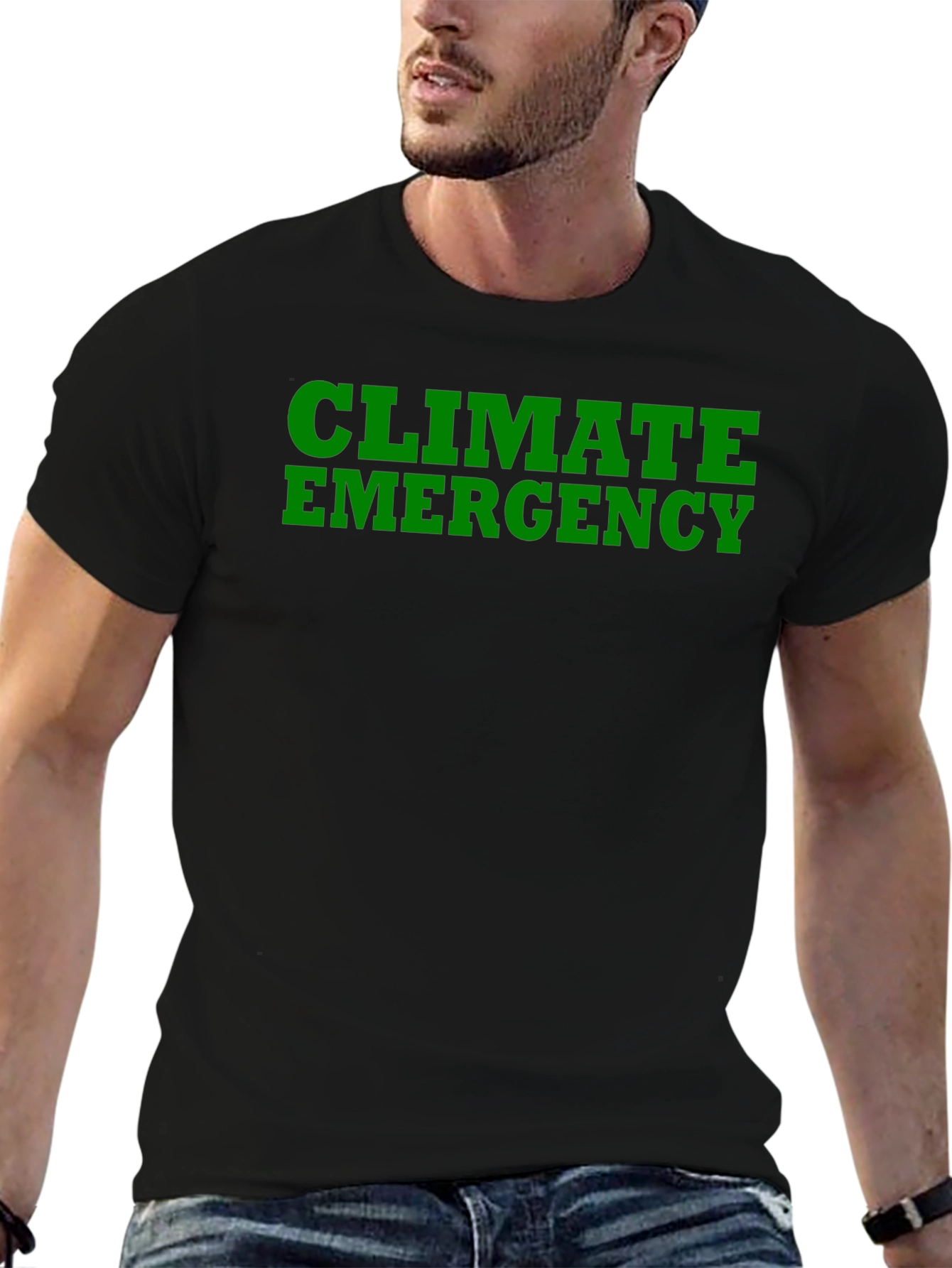 Climate Emergency Black T-Shirt