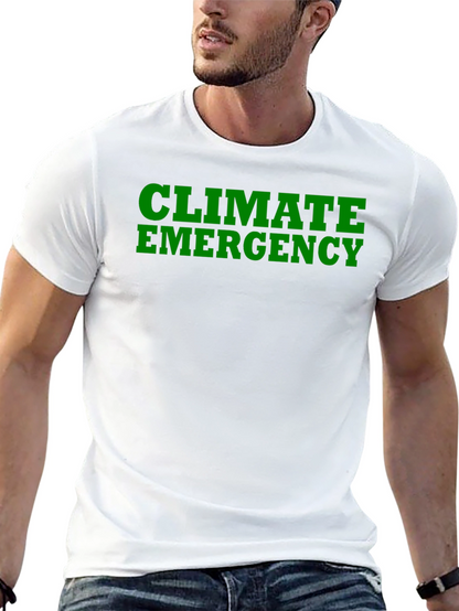 Climate Emergency Black T-Shirt