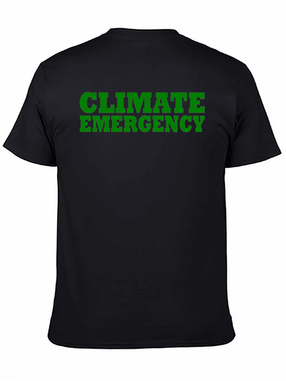 Climate Emergency Black T-Shirt