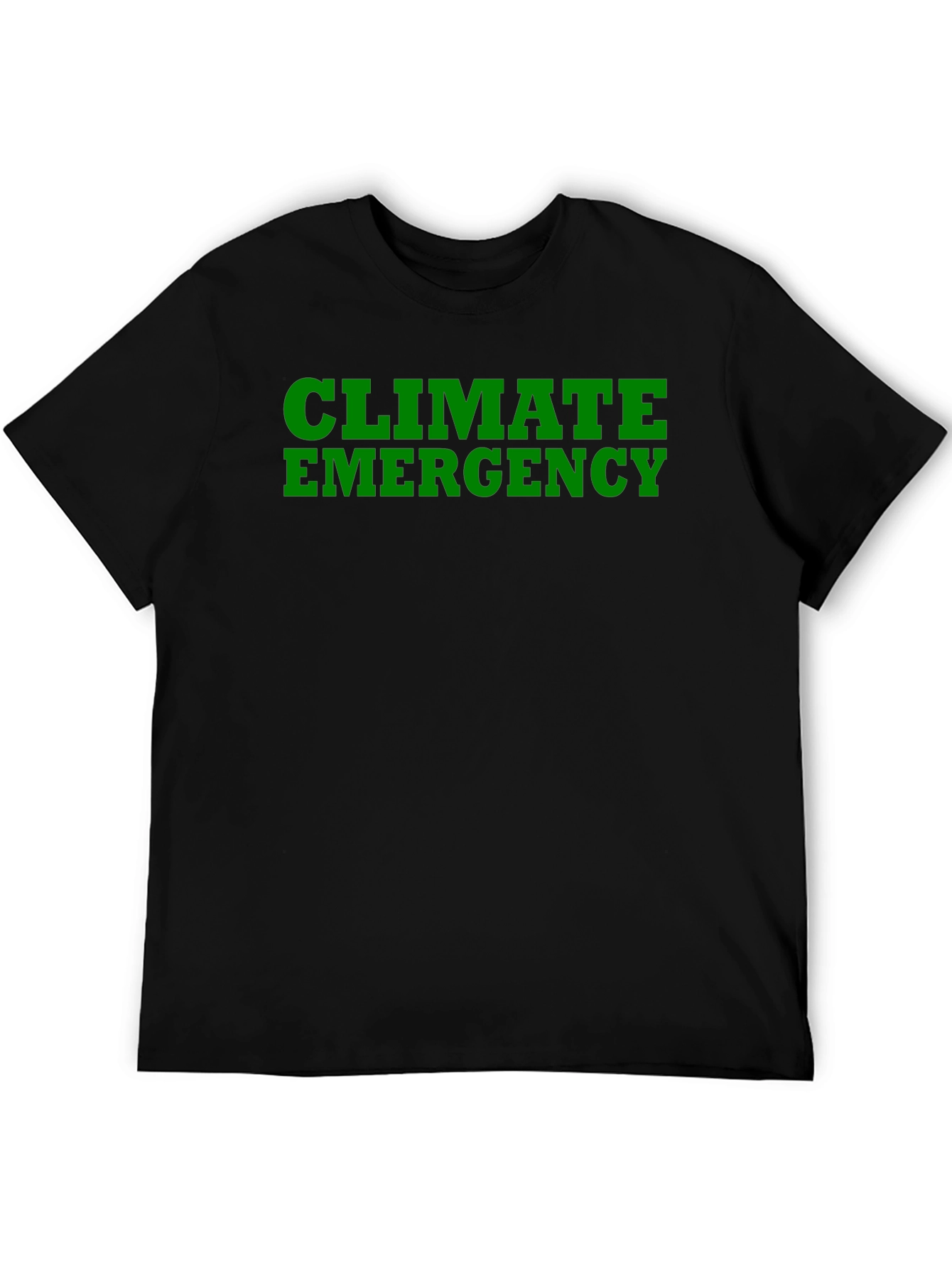 Climate Emergency Black T-Shirt