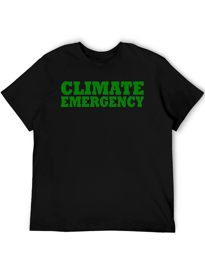 Climate Emergency Black T-Shirt